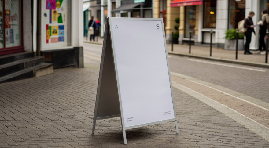 Poster voor je stoepbord laten drukken
